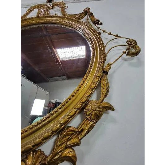 Contemporary Monumental Suzanne Geismar Gold-Toned Mirror For Sale - Image 4 of 13