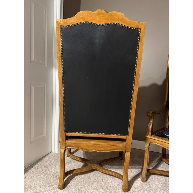 I bought these from an estate sale a little over 4 years ago. I adore these and used them as head of the table dining...
