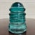 Antique Hemingray 12 Teal Glass Insulator For Sale In Kansas City - Image 6 of 6