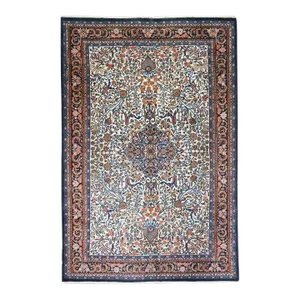 Indian Kashan Rug 6'4'' X 9'10''