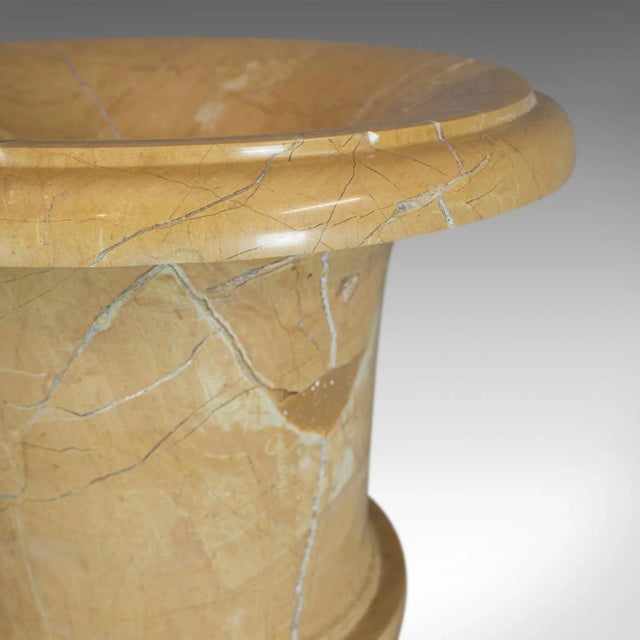 Late 20th Century Golden Pearl Marble Ornamental Baluster Urn For Sale - Image 10 of 13