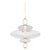 Hudson Valley Lighting Williams 24.75 in. 1 Light Pendant in Aged Brass Finish For Sale
