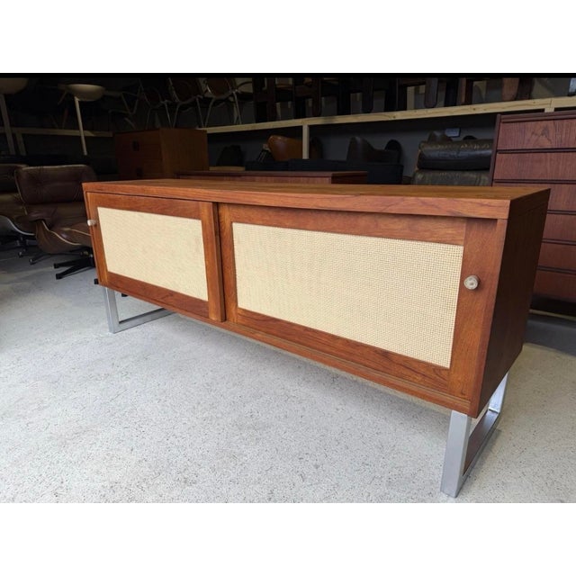 Mid-Century Danish Teak Tambour Sideboard For Sale - Image 17 of 18