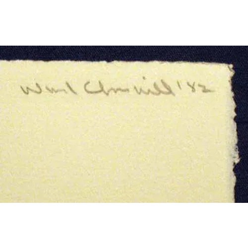 Ward Churchill Fine Art Hand Signed Portriat Serigraph, "Satank" For Sale - Image 4 of 5