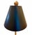 Elegant Italian gold leaf tassel lamp with a gold leaf tassel finial and black lamp shade. Lamp is in excellent condition...