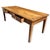 Magnificent and large solid oak farmhouse table, French craftsmanship. Two drawers. Circa 1900. Height under the crossbar:...