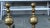 Pair of French Style Brass Andirons With Fleur De Lis For Sale - Image 4 of 11