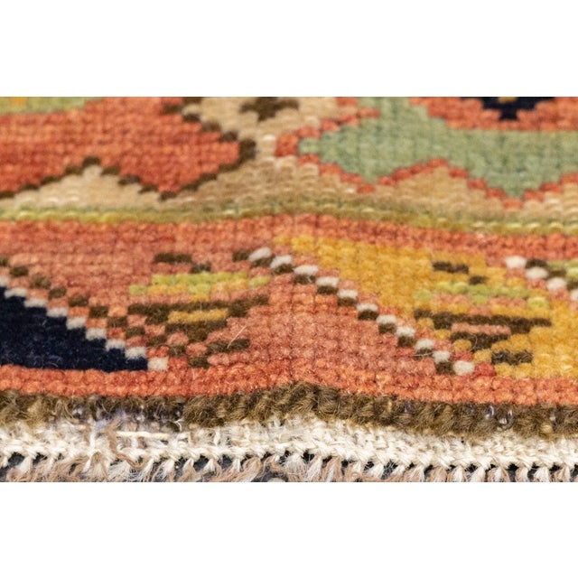 Late 18th Century Antique Turkish Milas Rug 3'9'' x 4'6'' For Sale - Image 9 of 12