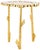 Gold Florance Floral Accent Table in Gold For Sale - Image 8 of 8