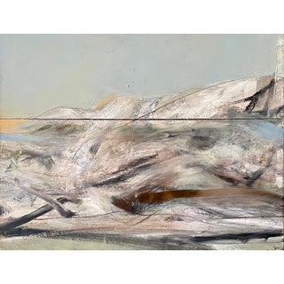 Bruce Samuelson, American Modernist Abstract Oil Painting Landscape Seascape, 1984 For Sale