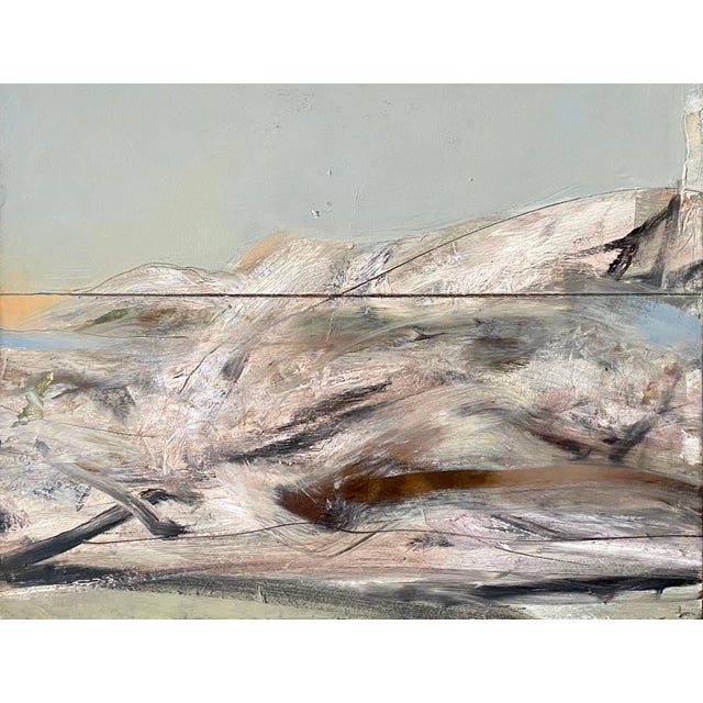 Bruce Samuelson, American Modernist Abstract Oil Painting Landscape Seascape, 1984 For Sale