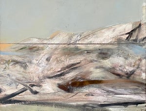 Bruce Samuelson, American Modernist Abstract Oil Painting Landscape Seascape, 1984