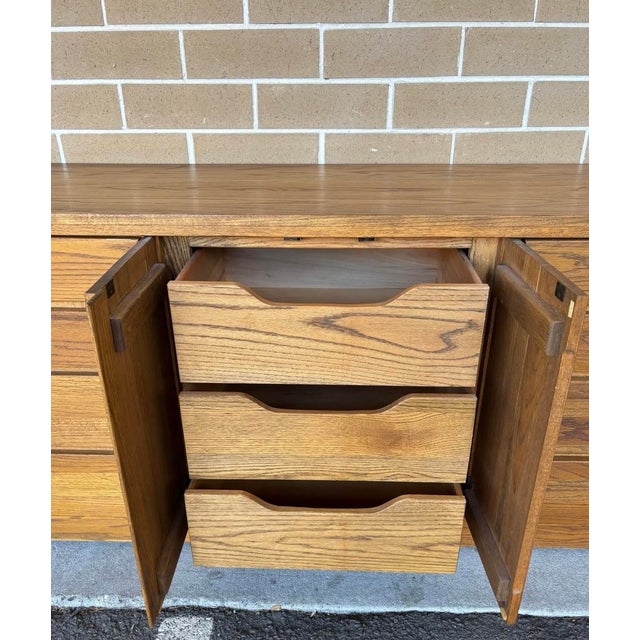 Mid 20th Century Mid Century Modern BowTie Sideboard Credenza or Dresser by Russell Wright for Conant Ball With Matching Mirror For Sale - Image 5 of 12