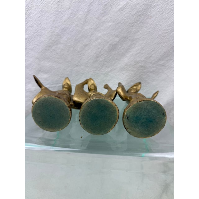Mid Century Modern Iron Geisha Girl Dancing Figures For Sale In Raleigh - Image 6 of 7