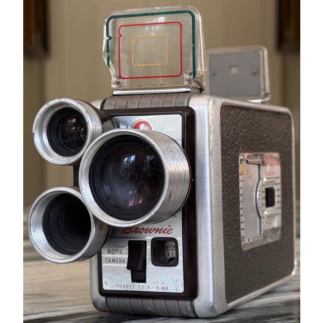 American Vintage Kodak Brownie Decorative Movie Camera For Sale - Image 3 of 11