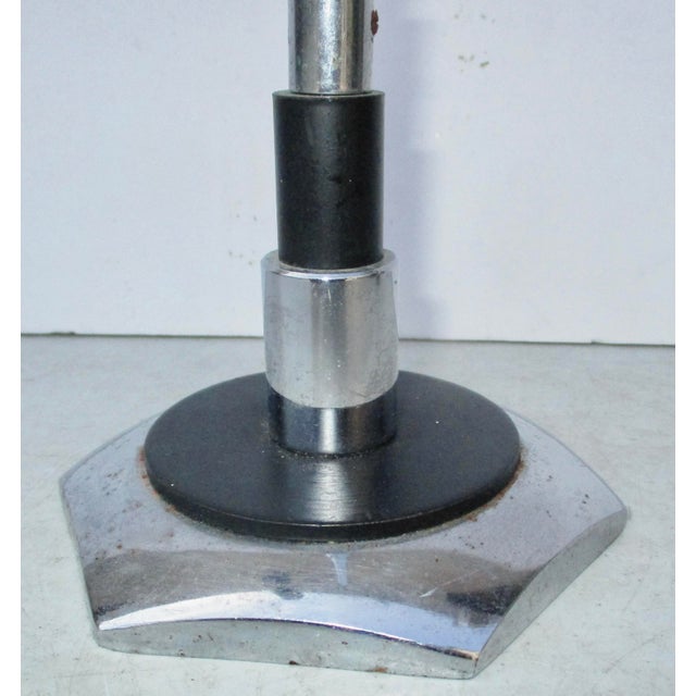 2 display stands from the 30s'. Art Deco designs. Chromed steel bases and extendable rods. and arms. High-style Art Deco...