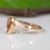 1.1Ct Imperial Topaz Ring With Natural Diamond Accents: Solid 14k Gold, 10x5mm, Size 6.75 For Sale - Image 9 of 9
