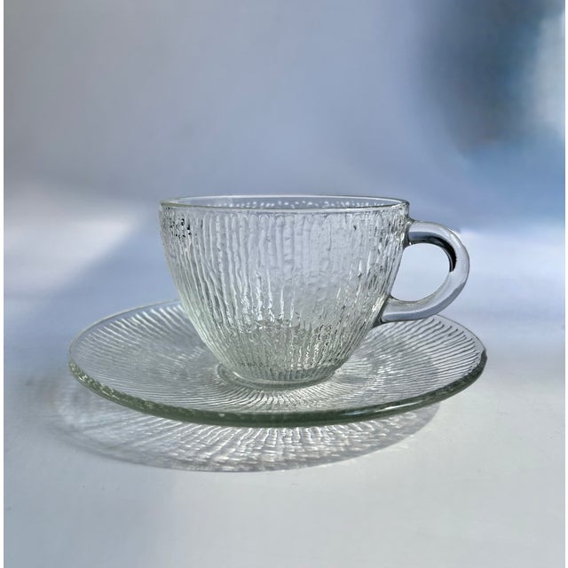 Vintage Jeanette Glass Co. Tree Bark Finlandia Glass Tableware- 19 Pieces For Sale - Image 15 of 18