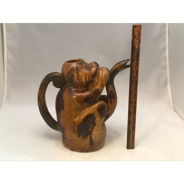 Antique Majolica Monkey & Snake Teapot, c. 1890 For Sale - Image 10 of 10