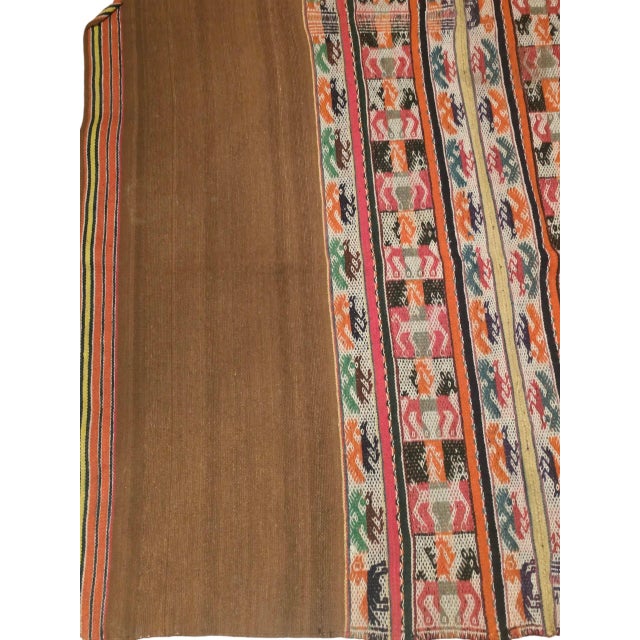 Art Deco Antique Andean Handwoven Textile Art With Intricate Figural & Geometric Motifs For Sale - Image 3 of 4