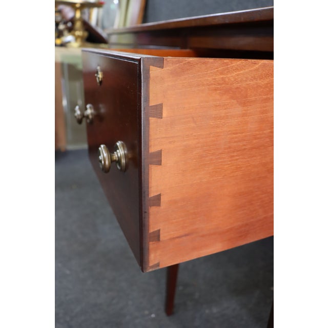 Hepplewhite Bench Made Hepplewhite Solid Mahogany Huntboard For Sale - Image 3 of 8