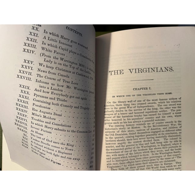 William Thackeray Set of Fine Cloth Bindings Green Books With Black Leather Titles on the Spine - 10 Volumes For Sale - Image 10 of 12