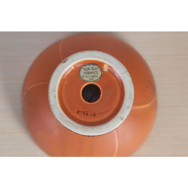 1963 Sun Glo Ceramic Pedestal Bowl by Inarco For Sale - Image 10 of 10