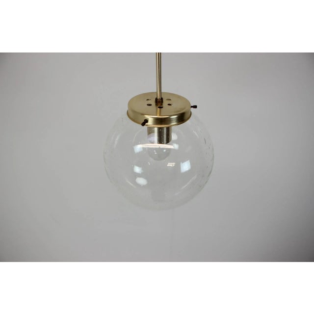 Mid-Century Glass Pendant from Kamenicky Senov, 1970s For Sale - Image 3 of 7