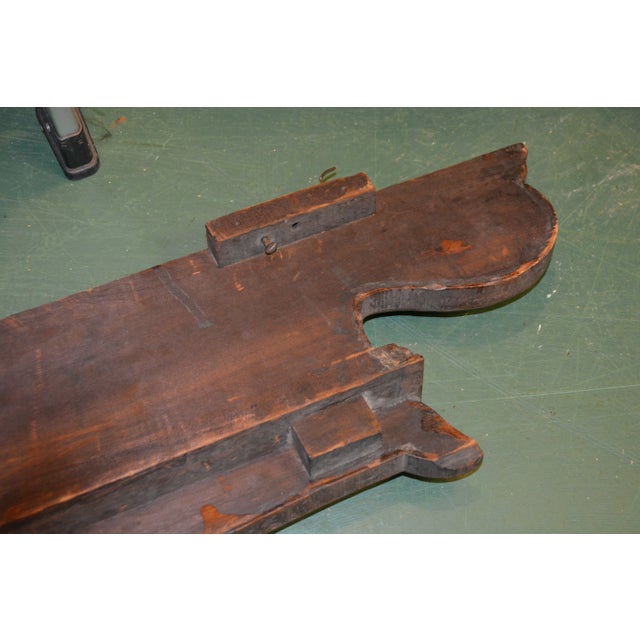 Antique Wooden Single Door Armoire Wardrobe W/ Base Drawer - Coat Closet For Sale - Image 14 of 17