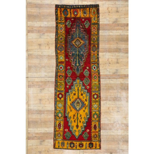 Vintage Tribal Kurdish Rug Runner - 03'09 X 11'04 For Sale - Image 9 of 9