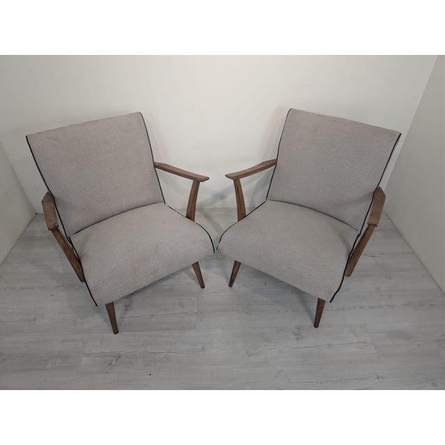 Gray Mid-Century Modern Scandinavian Lounge Chair For Sale - Image 8 of 18