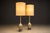 Art Nouveau 1930s Art Nouveau Table Lamps in Metal, Brass and Marble - a Pair For Sale - Image 3 of 16