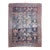 Antique Zabihi Collection Tribal Persian Worn Small Square Rug - 4'6" x 5'7" For Sale