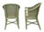 Forest Green Rattan Lounge Table and Chairs attributed to Maugrion, 1980, Set of 7 For Sale - Image 8 of 16