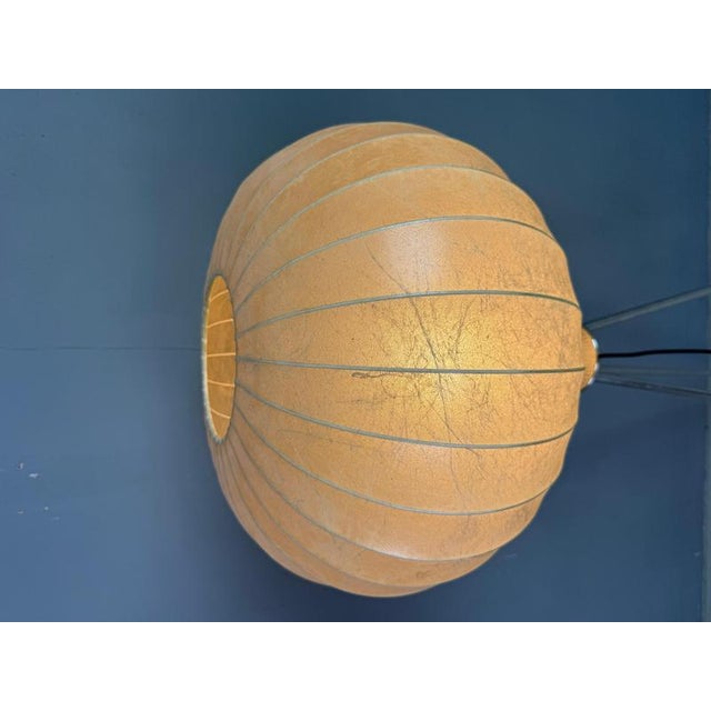 Plastic Cocoon Tripod Floor Lamp from Goldkant Leuchten, 1960s For Sale - Image 7 of 17