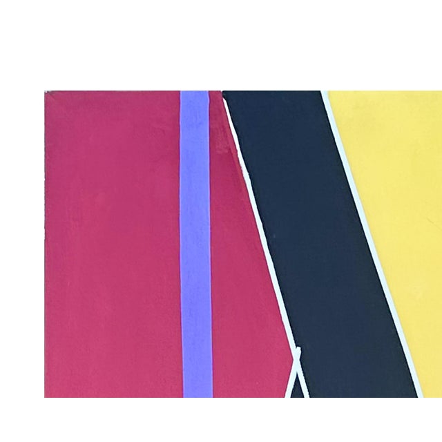1960s Abstract Acrylic on Canvas Painting by Halim Scott For Sale - Image 4 of 8
