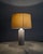 Mid-Century Modern French Stoneware Cylinder Table Lamp from Georges Jouve, France, 1950s For Sale - Image 3 of 7