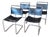 Spoleto Cantilever Chairs from Knoll International, 1970s, Set of 4 For Sale