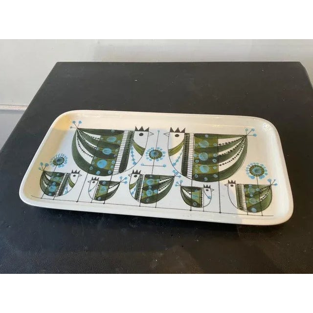 1960s Rorstrand ovenware chicken platter.