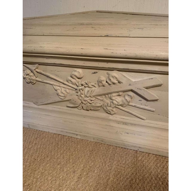 Painted Sarcophagus Panel with Bee Decoration, 1800s For Sale - Image 15 of 18