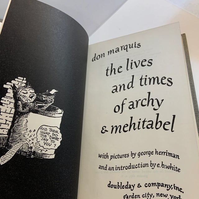 Mid-Century Modern 1950 The Life and Times of Archy and Mehitabel Book For Sale - Image 3 of 10