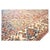 Antique Persian Heriz Wool 11X19 Rust, Ivory & Blue Handmade Area Rug #1140939 For Sale - Image 16 of 17