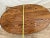 Brown Vintage Oval Coffee Table Tiger Oak, Center Drawer, Shelf, Columns, Empire Style For Sale - Image 8 of 10