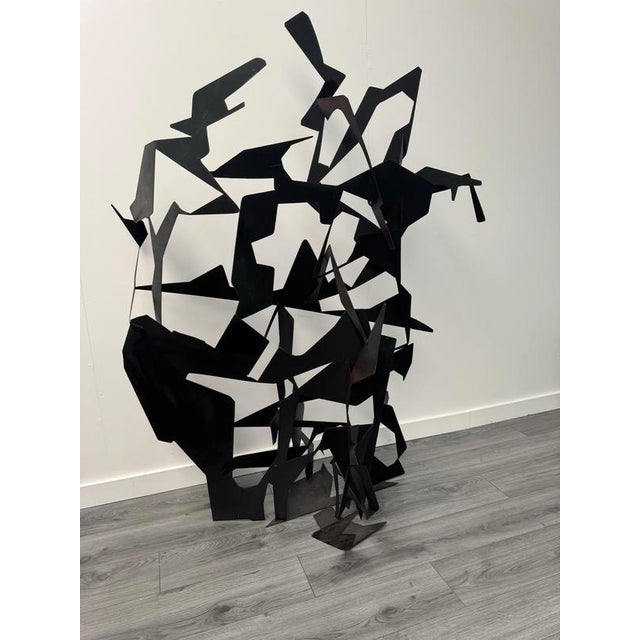 Large Abstract Metal Garden Sculpture from Gerard Coquelin, 2001 For Sale - Image 3 of 9