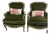 1960s French Style Bergere Accent Chairs - A Pair For Sale