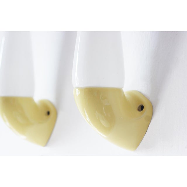 Mid-Century Modern Yellow Ceramic Model 6035 Lamps by Stig Carlsson for Ifö, 1960s, Set of 2 For Sale - Image 3 of 5