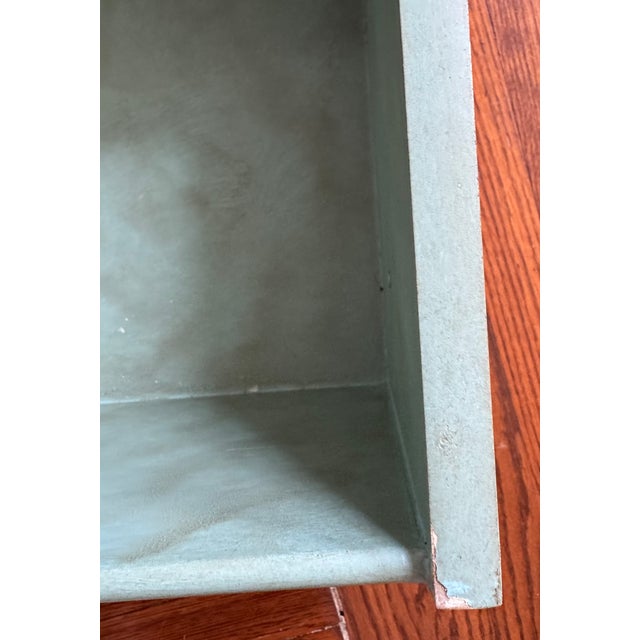 Late 20th Century Green Painted Tall Cabinet.with Four Drawers For Sale - Image 9 of 11
