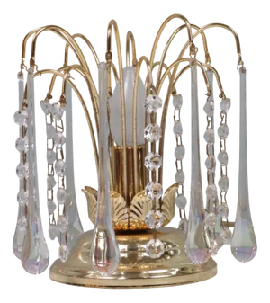 Brass and Murano Glass Table Lamp from Massive, Belgium, 1970s