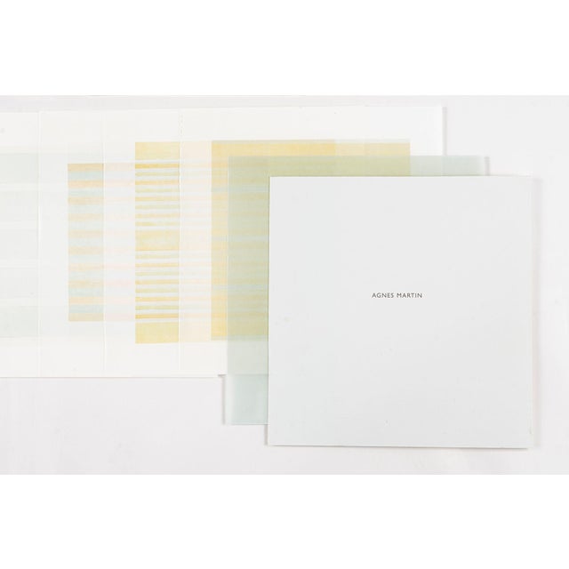 1990s Agnes Martin Limited Edition Lithograph Print Set of 10, Minimalist Abstract Wall Art, 1990s For Sale - Image 5 of 18