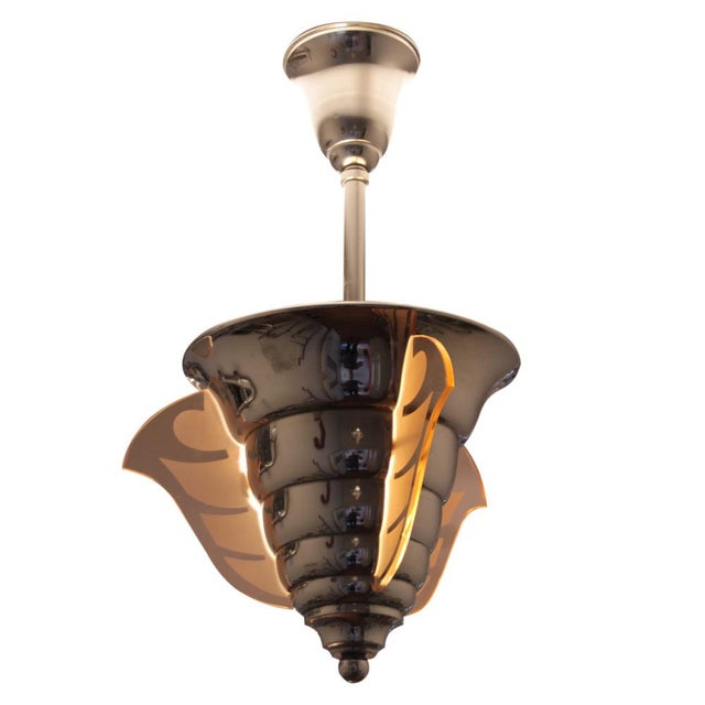 Art Deco Pendant Lamp by Henri Petitot for Maison Petitot, 1930s For Sale - Image 12 of 12